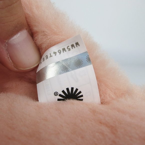 UGG Fuzzette Beverly Pink Criss Cross Strap Womens Fur Slippers - Picture 6 of 6